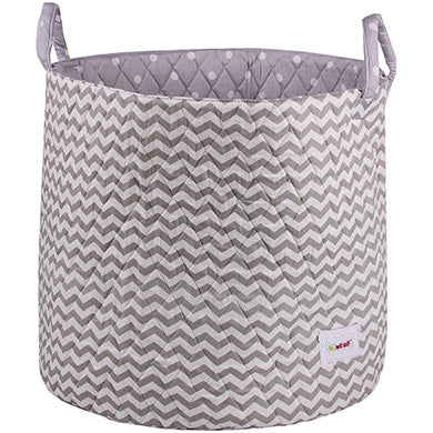 Grey wave storage basket