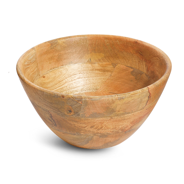 Mango wood salad bowl