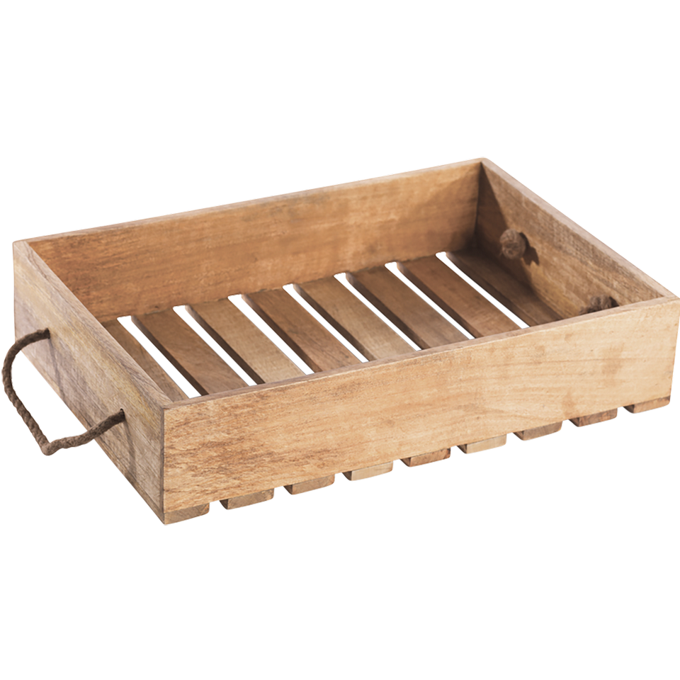 Mango wood tray - slatted