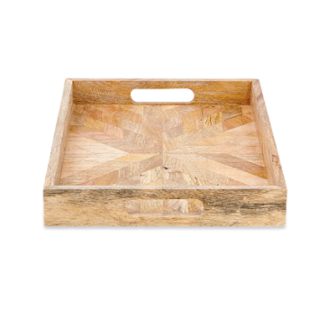 Mango wood tray - solid