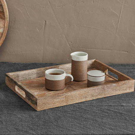 Mango wood tray - solid