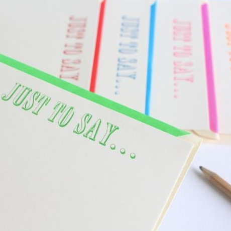 Correspondence cards - just to say