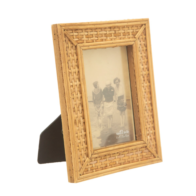 Rattan photo frame