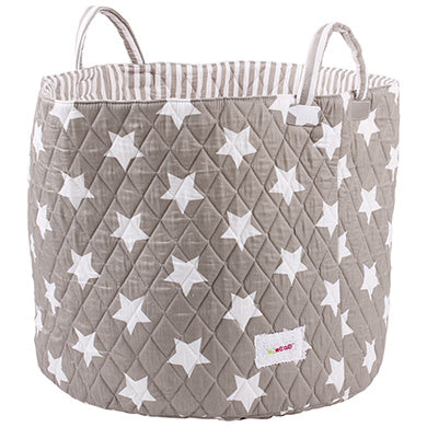 Grey star storage basket