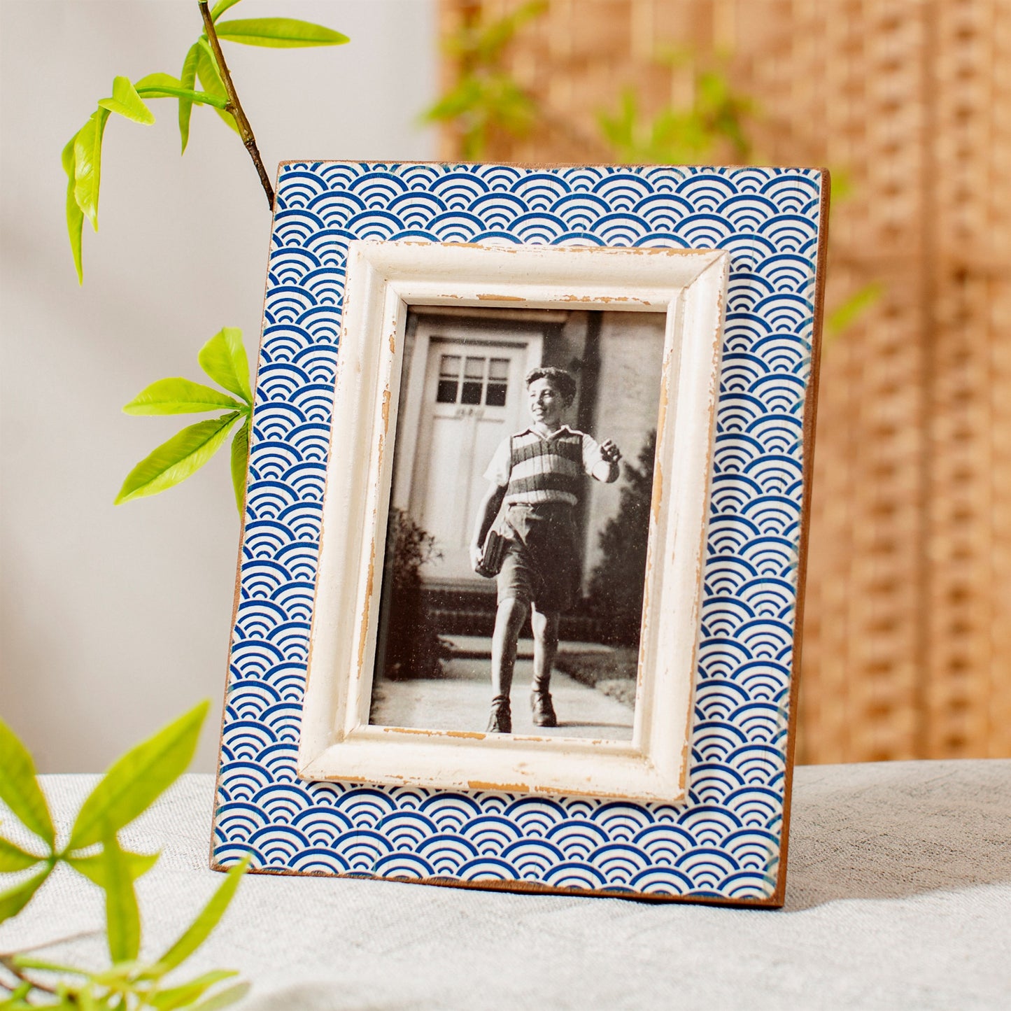 Blue photo frame