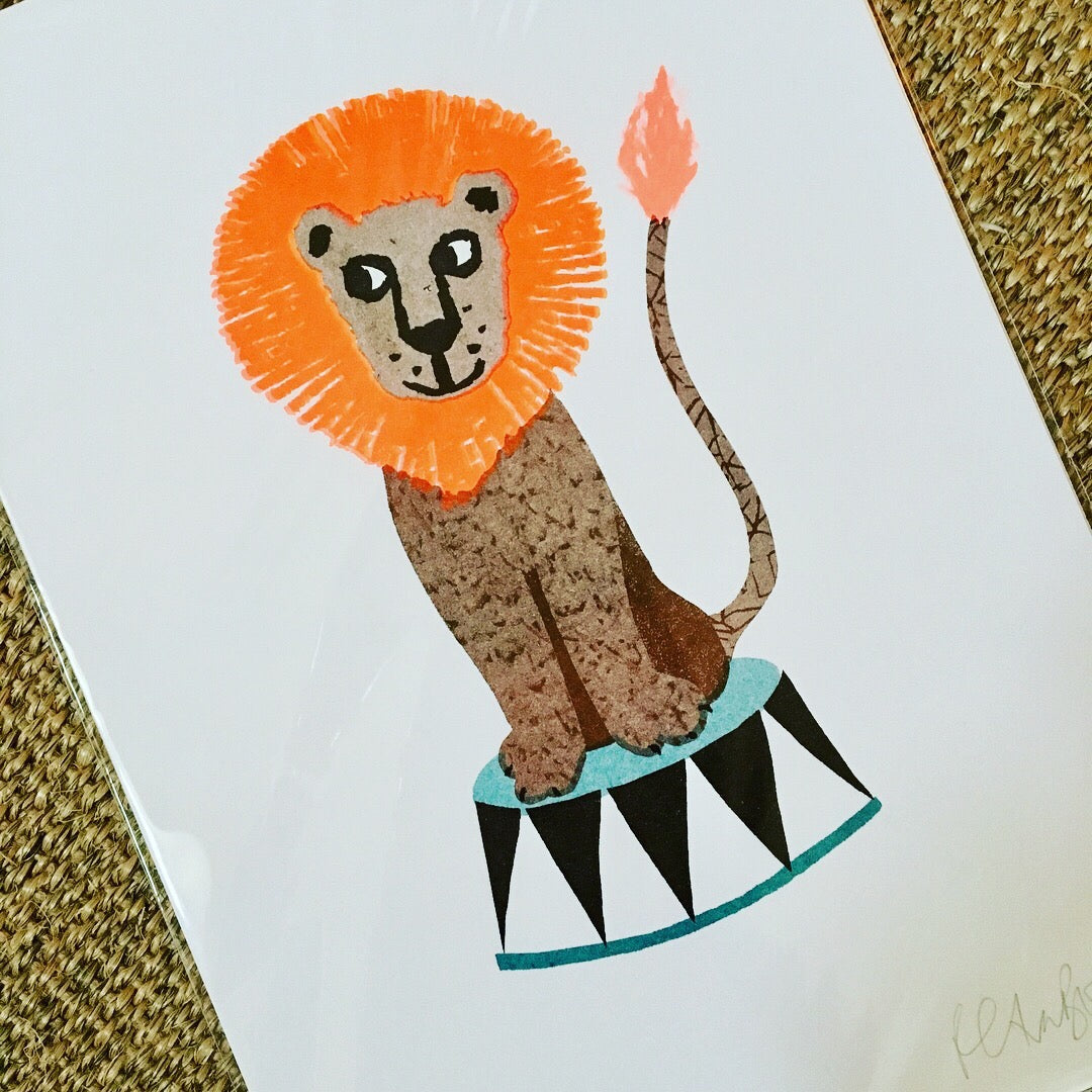Circus lion print