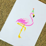 Flamingo print