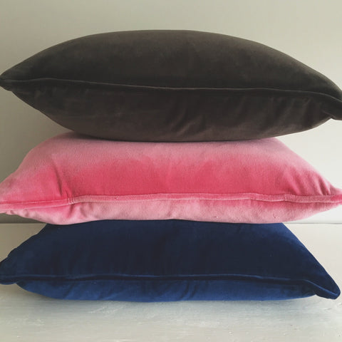 Velvet cushion