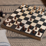 Chess and draughts board