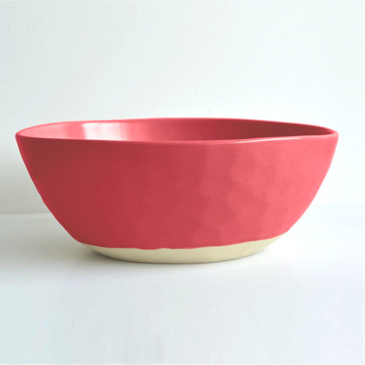 Clay serving bowl - grapefruit