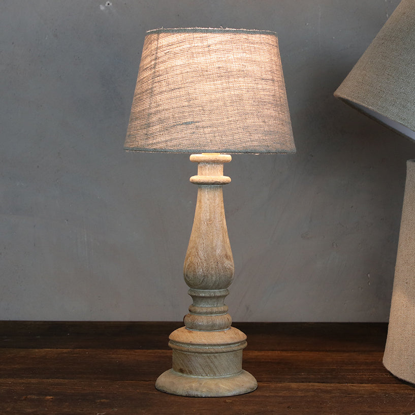 Mango wood lamp - natural