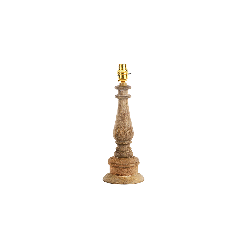Mango wood lamp - natural