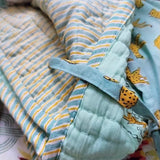 Quilted throw - sky