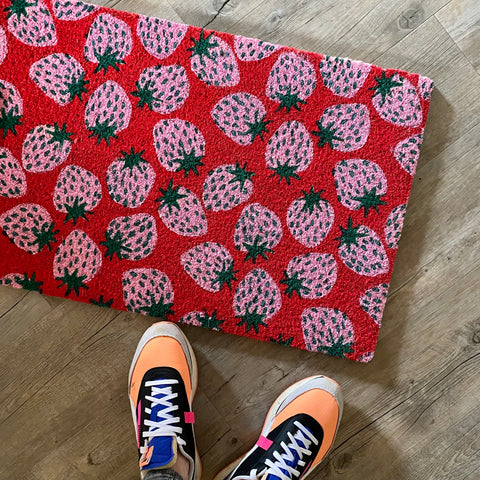 Strawberry doormat