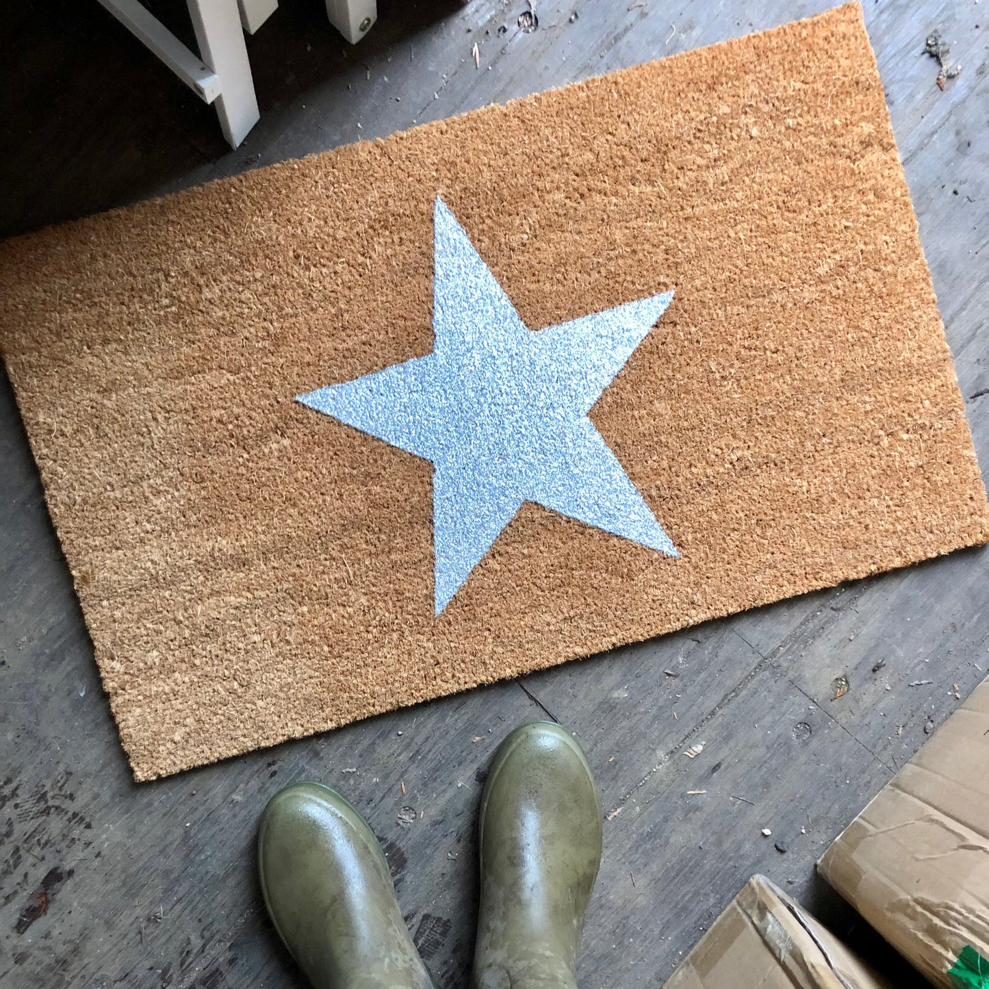 Silver star doormat
